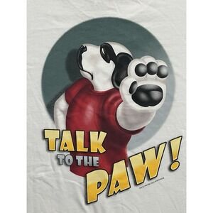 Vintage 90s 1999 Big Dogs Talk to the Paw White Shirt Size 2X